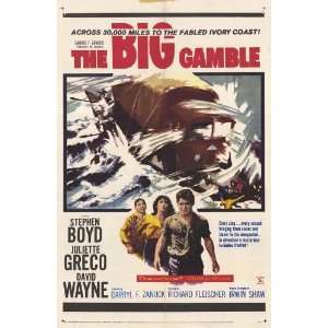  The Big Gamble (1961) 27 x 40 Movie Poster Style A