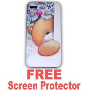 Forever Bear Iphone 4g Case Hard Case Cover for Apple Iphone4 4g 