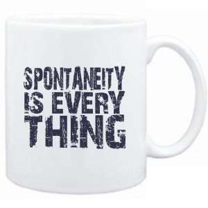  Mug White  Spontaneity is everything  Hobbies Sports 