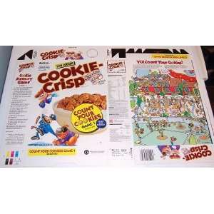   Cookie Crisp Cereal Box unused factory FLAT cf4