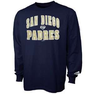  Adidas San Diego Padres Navy Rally Long Sleeve T shirt 