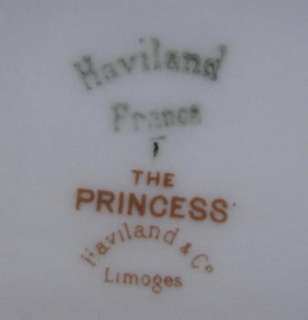 Haviland Limoges The Princess Large Oval Serving Platter Mint  