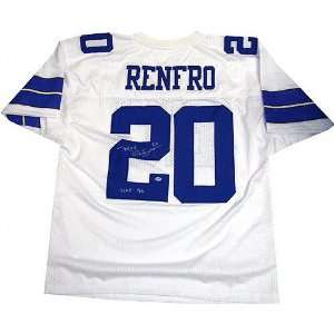  Mel Renfro Dallas Cowboys Autographed White Jersey Sports 