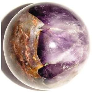 Amethyst Ball 09 Purple Crystal Crown Chakra Sphere Ametrine Iron 