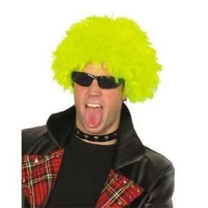  Pams MenS Wigs  Punk Spikey Flo. Yellow Toys & Games