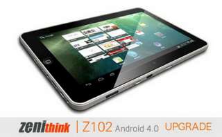 10.2 Zenithink Z102 Cortex A9 Android 4.0 8GB Camera GPS WiFi HDMI 