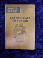 Caterpillar D353 Engine 46B1558, 77B1 321 Part Manual  