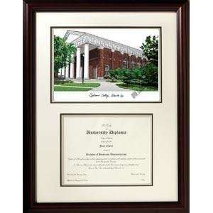 Spelman College Graduate Framed Lithograph w/ Diploma Opening
