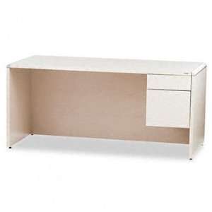  HON® 10600 Series Single Pedestal Desk with Three Quarter 