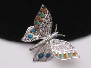Vintage Brooch Pin ALICE CAVINESS Germany STERLING Figural Butterfly 