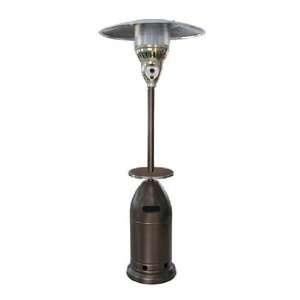  Tall Tapered Heater WithTable   Hammered Bronze