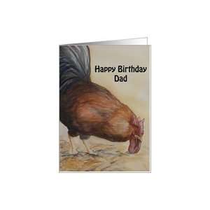  Charlotte Dad Birthday Rooster Card Health & Personal 