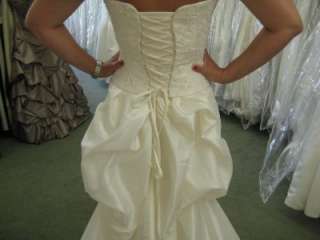 NEW Maggie Sottero SUE ELLEN Ivory Taffeta 2 piece Wedding Dress 