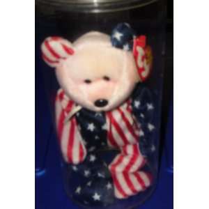  ty beanie   bear (SPANGLE)   in collector casing 
