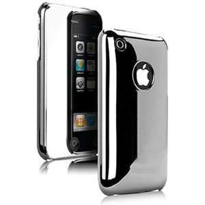 Chrome Glossy Shell Case and Mirror Screen Protector for Apple iPhone 