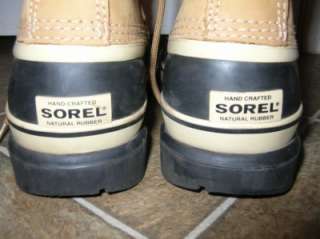 Used Size 8 Mens Boys Caribou Sorel Boots Waterproof Winter  