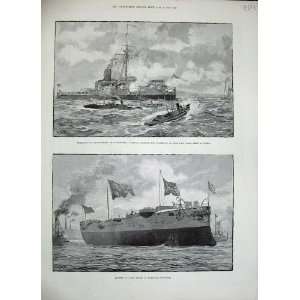  1888 Ship Medea Chatham Dockyard Portsmouth Hero War