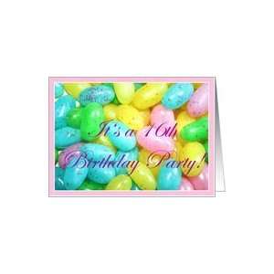   16th Birthday Party Invitation Jellybeans Card Toys & Games
