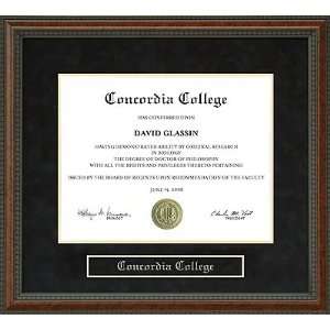  Concordia College Diploma Frame