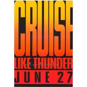  Days of Thunder (1990) 27 x 40 Movie Poster Style C