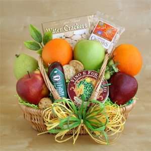 California Delicious Fruit and Cheese Please Gift Basket  