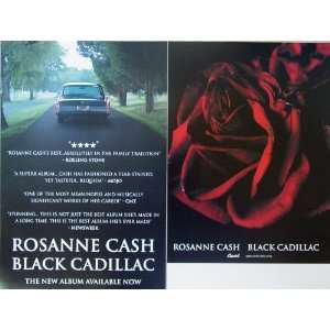  Rosanne Cash   Black Cadillac   Two Sided Poster   New 