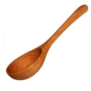  Wooden Plain Ladle In Wild Cherry   Right Hand