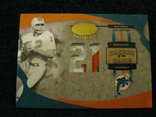   LEAF CERTIFIED FABRICS OF THE GAME 3COLOR PATCH #10/21 DOLPHINS  