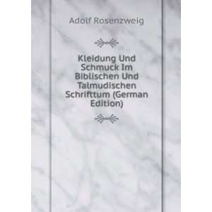   Und Talmudischen Schrifttum (German Edition) Adolf Rosenzweig Books