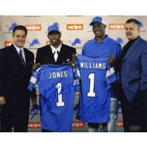  Kevin Jones and Roy Williams Detroit Lions   Draft Day 