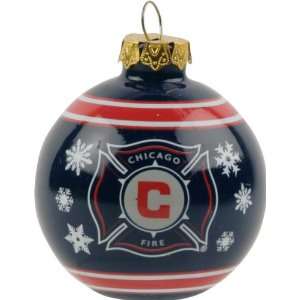 Chicago Fire Glass Ball Ornament