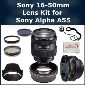  Sony 16 50mm Lens Kit for Sony Alpha SLT A55 DSLR Camera 
