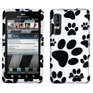 Dog 2D Paw Texture Accessory Hard Case Cover For Verizon Motorola 