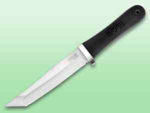 SOG TS 01 TSUNAMI SATIN FIXED BLADE KNIFE NYLON SHEATH  