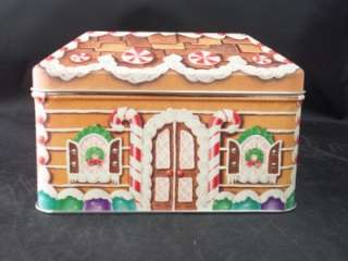 1994 Avon Gingerbread House Tin Container  