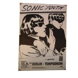  Sonic Youth Poster Concert Berlin 1990 