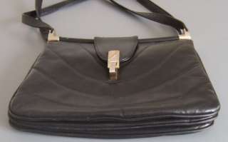   Leather Lou Taylor Shoulder Bag with Characteristic Swivel Mirror