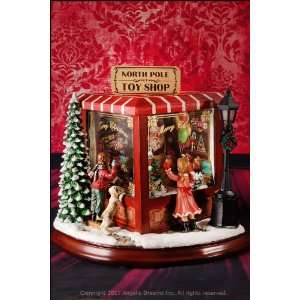 Roman Inc., 8 Santas North Pole Toy Shop Musical Scene 