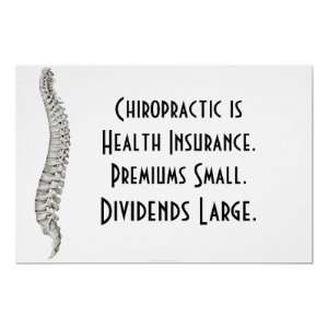  Chiropractic Poster Chiropractic Health Insurance