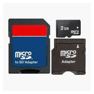  MicroSD 2 GB Memory Card + SD Adapter