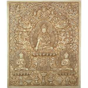  Buddha Tibetan Relief