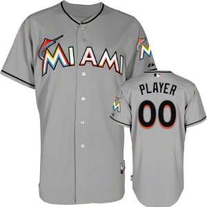  Miami Marlins Jersey Any Player Road Grey Authentic Cool 