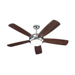   , Discus Polished Nickel 52 Ceiling Fan with Light
