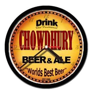  CHOWDHURY beer and ale cerveza wall clock 