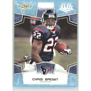  / Score Limited Edition Super Bowl XLIII GLOSSY # 126 Chris Brown 