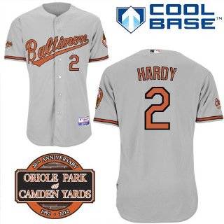 Jj Hardy Baltimore Orioles Authentic 2012 Road Cool Base Jersey w 
