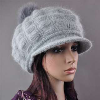 Fashion Womens Stripe Winter Wool Snow Warm Cap Knitted Beanie Hat 