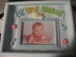 Baby Boys First Haircut Keepsake Frame 3x5 piccute  