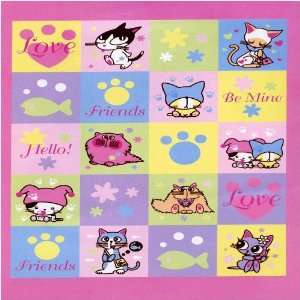  Barcode Kitty Twin Plush Blanket 