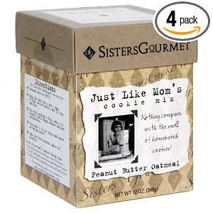 Sisters Gourmet Just like Moms Cookie Mix, Peanut Butter Oatmeal , 12 